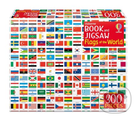 Usborne Book and Jigsaw Flags of the World - Sue Meredith, Ian McNee (Ilustrátor), Jos Poels (Ilustrátor) - puzzle z kategorie Dětské puzzle