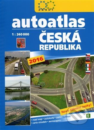 Kniha: Autoatlas ČR (Žaket). Žaket, 2016