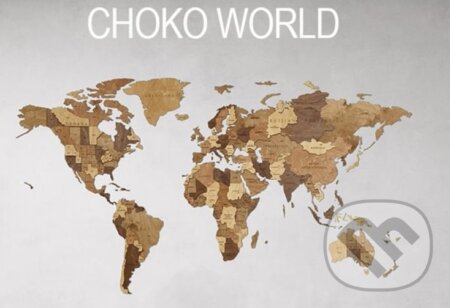 Svetová mapa Choco World (veľkosť M) (Nástenné puzzle) - puzzle z kategorie 3D puzzle