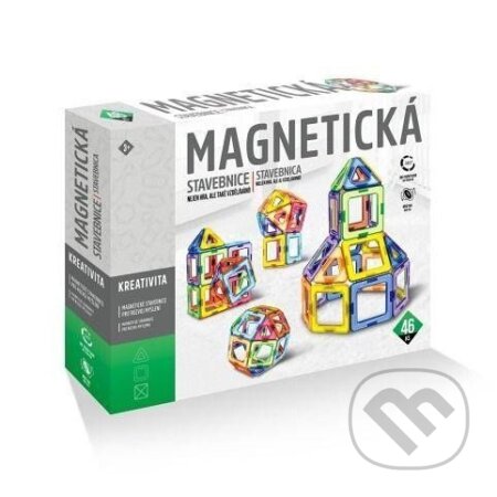 Magnetická stavebnice - Magnetic sheet 46 dílků - hra z kategorie Stavebnice