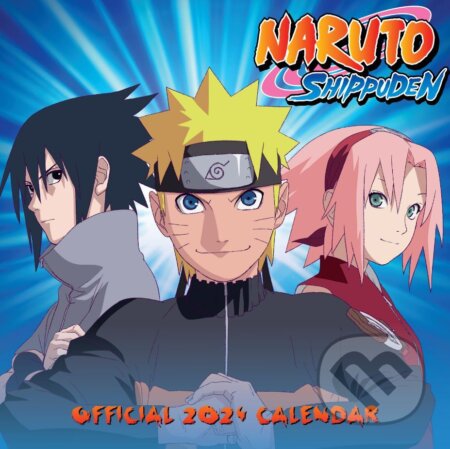 Oficiálny nástenný kalendár 2024 Naruto Shippuden s plagátom, , 2023