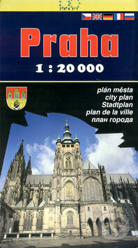 Praha 1:20000. Plán města v kartonové obálce, Žaket, 2002