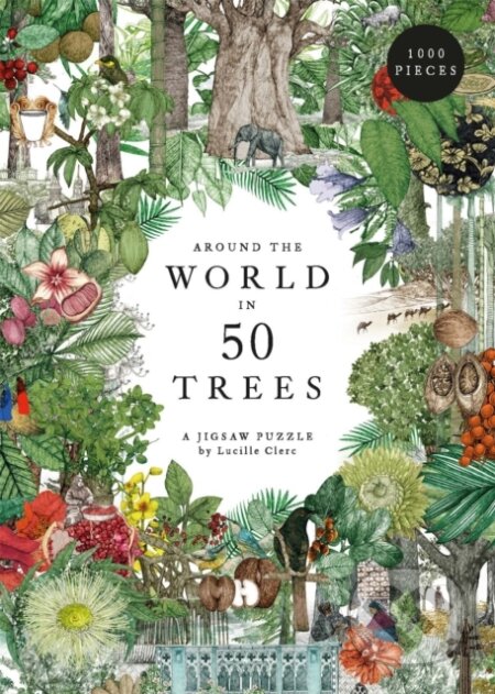 Around The World In 50 Trees Jigsaw - Jonathan Drori, Lucille Clerc (ilustrátor), Laurence King Publishing, 2022