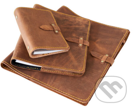 Set Diář A5, A6 a šanon A4 Hnědý