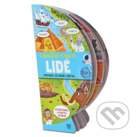 Jedinečná planeta - Lidé (Rozkládací kniha s pevnými listy ve tvaru globusu) - kniha z kategorie Naučné knihy