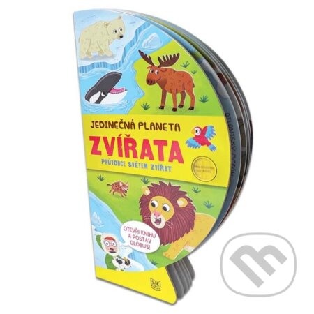 Jedinečná planeta - Zvířata (Rozkládací kniha s pevnými listy ve tvaru globusu) - kniha z kategorie Naučné knihy