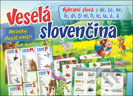Veselá slovenčina - vybrané slová a de, te, ne, le, di, ti, ni, li, ie, ia, ô, ä, Foni book, 2024