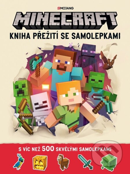 Minecraft: Kniha přežití se samolepkami, Egmont ČR, 2024