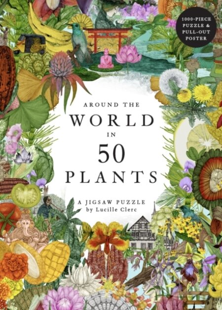 Around The World In 50 Plants - Jonathan Drori, Lucille Clerc (ilustrátor), Laurence King Publishing, 2023