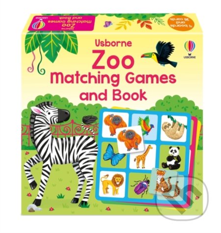 Zoo Matching Games and Book - Kate Nolan, Emily Emerson (ilustrátor), Usborne, 2024