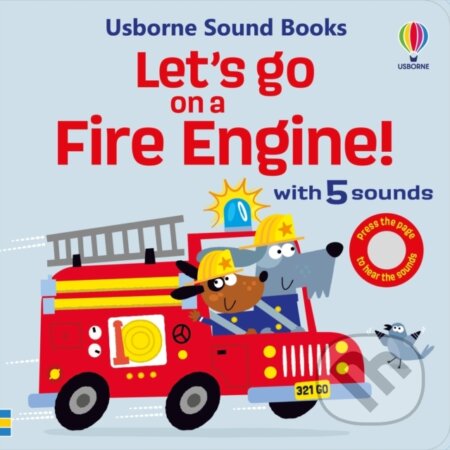 Let&#039;s go on a Fire Engine - Sam Taplin, Edward Miller (ilustrátor), Usborne, 2024