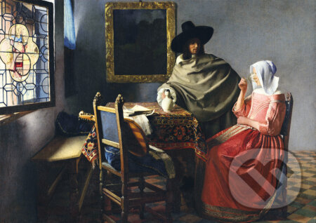 Johannes Vermeer - The Glass of Wine, 1661, Bluebird