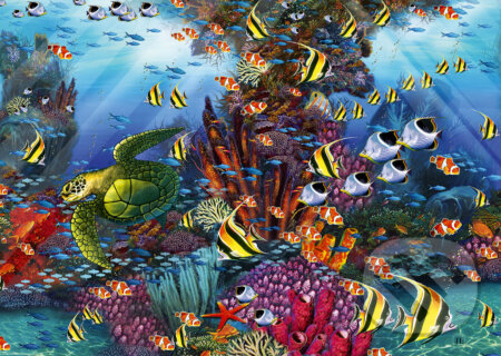 Detail útesu - puzzle z kategorie 1500 dílků