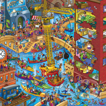 Všetci psi musia byť na vodítku (štvorcové puzzle)