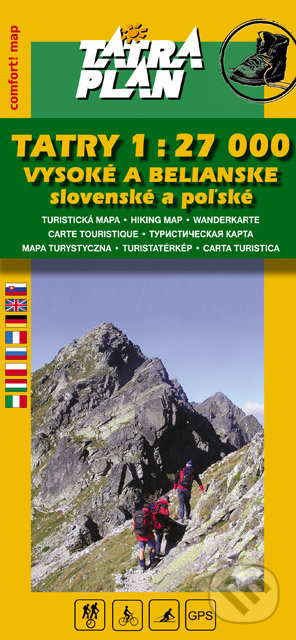 Tatry Vysoké a Belianske 1:27 000 (Turistická mapa)