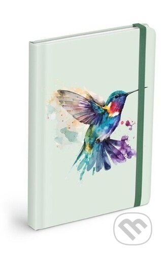 Blok s gumkou linkovaný Kolibřík