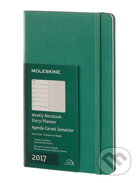 Moleskine – 12-mesačný zelený plánovací diár 2017, Moleskine, 2016