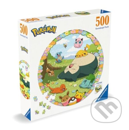 Kruhové puzzle Roztomilí Pokémoni, Ravensburger, 2024