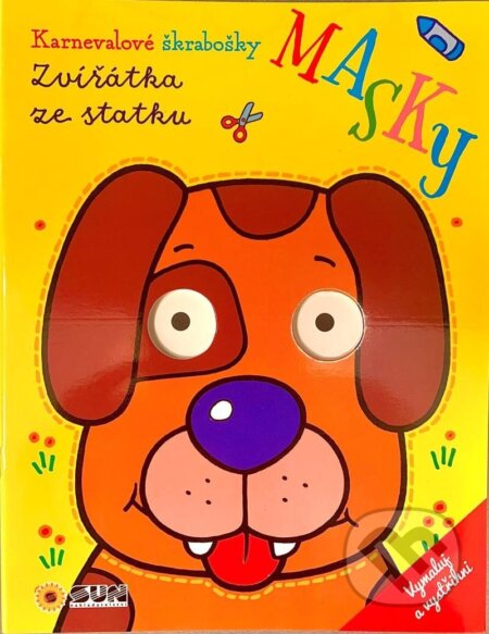 Zvířátka ze statku - Karnevalové škrabošky Masky - kniha z kategorie Omalovánky