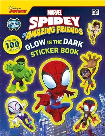 Marvel Spidey and His Amazing Friends Glow in the Dark Sticker Book, Dorling Kindersley, 2024