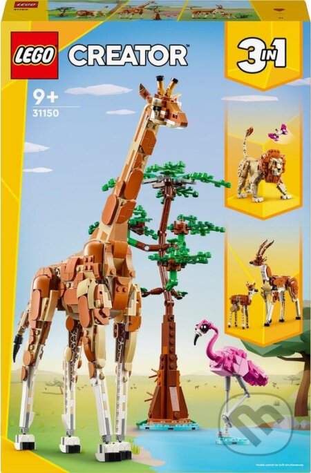 LEGO® Creator 3 v 1 31150 Divoké zvieratá zo safari, LEGO, 2024