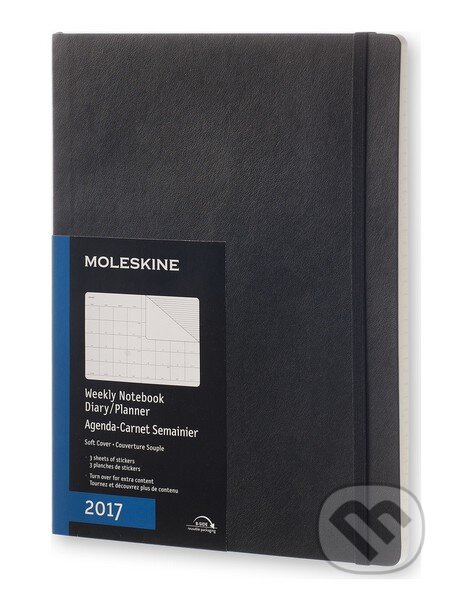 Moleskine – 12-mesačný čierny diár 2017, Moleskine, 2016