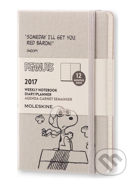 Moleskine – 12-mesačný plánovací zápisník Snoopy 2017, Moleskine, 2016