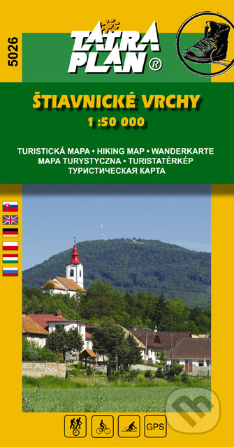 Štiavnické vrchy 1:50 000, TATRAPLAN, 2016
