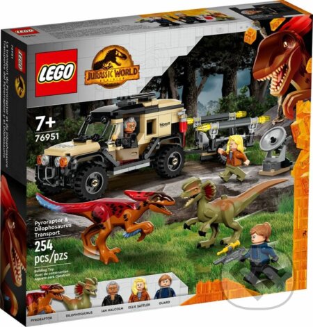 LEGO® Jurassic World™ 76951 Preprava pyroraptora a dilophosaura, LEGO, 2024
