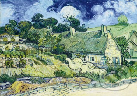 Vincent Van Gogh - Thatched Cottages at Cordeville, 1890, Bluebird, 2024