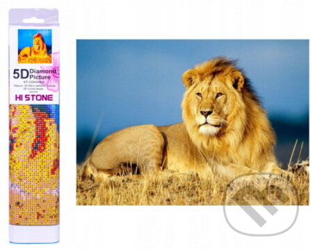 Diamantové malování - Lví majestát (30x40cm)