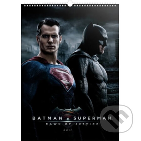 Kalendář nástěnný 2017 - Batman v Superman/Plakáty, Presco Group, 2016