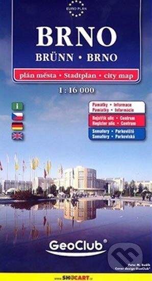 Brno mapa 1:16 000 (karton), SHOCart, 2023