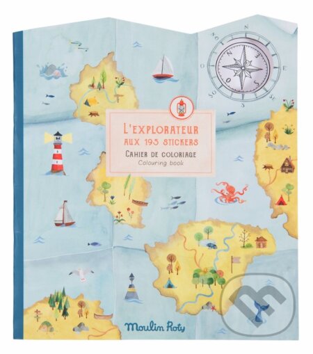 Knížka se samolepkami Objevovatel - kniha z kategorie Omalovánky