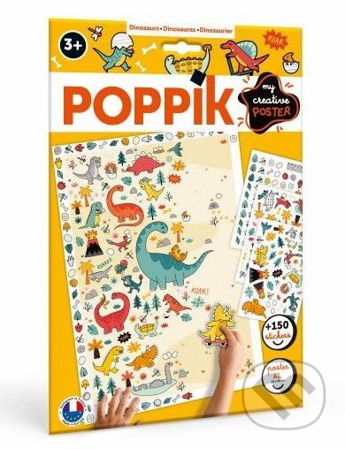 Kreativní samolepková sada Dinosauři - Lea Fabre