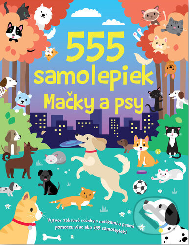 555 samolepiek Mačky a psy - kniha z kategorie Samolepky