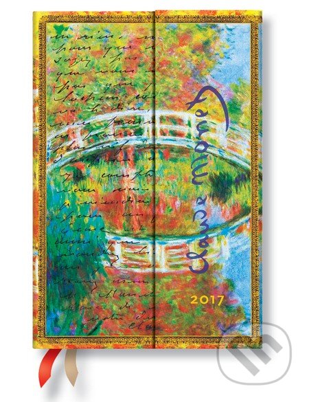Paperblanks - diár Monet, Bridge (Most) 2017, Paperblanks, 2016