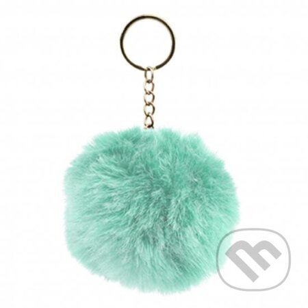 Chlpatý prívesok na kľúče Baagl - tyrkysový