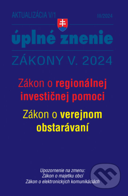Aktualizácia V/1 / 2024 - štátna služba, informačné technológie, Poradca s.r.o., 2024