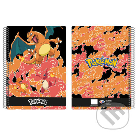 Pokémon A4 blok krúžkový Charmander