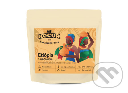 Kávy a čaje: Etiópia Guji Anasora (Kocúr). Kocúr, 2024