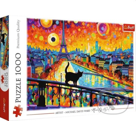 Mačka v Paríži - puzzle z kategorie Umělecké