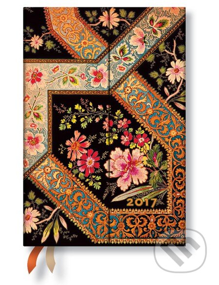 Paperblanks - diár Filigree Floral Ebony 2017, Paperblanks, 2016
