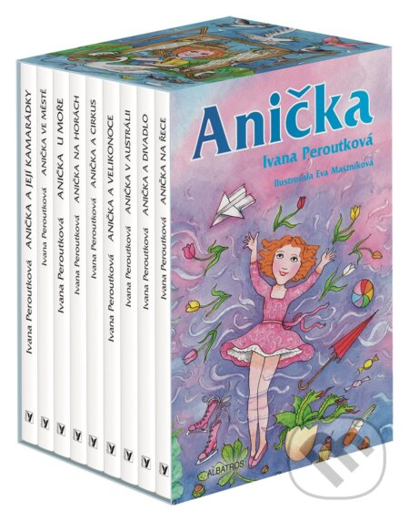 Anička - Devět příběhů (BOX) - Ivana Peroutková, Eva Mastníková (ilustrácie), Albatros CZ, 2016