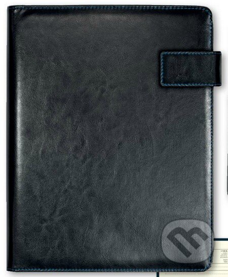 Obal na diár Diplomat čierny z ekokože na manažérsky diár