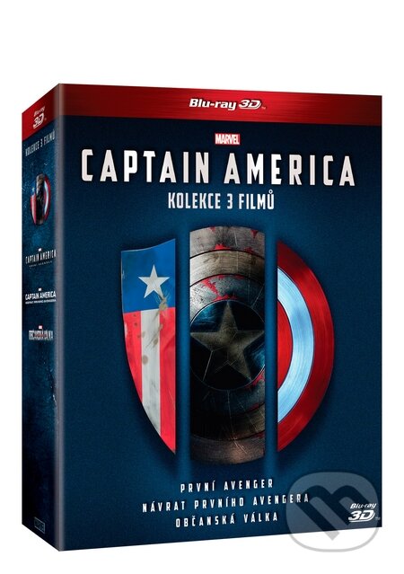 Captain America 3D trilogie 1.-3. - Joe Johnston, Anthony Russo, Joe Russo, Magicbox, 2016