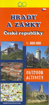 Hrady a zámky České republiky. Mapa 1:800000, Žaket, 2001