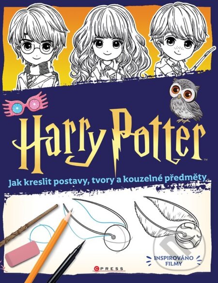 Harry Potter: Jak kreslit postavy, tvory a kouzelné předměty - Isa Gouache, CPRESS, 2024