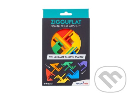 RECENTTOYS Zigguflat Puzzle - hra z kategorie Domino, hlavolamy