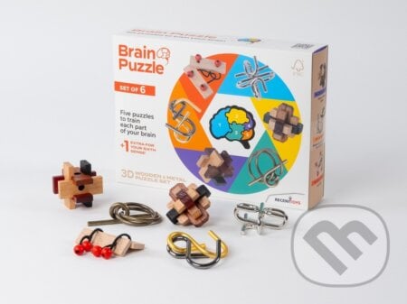 RECENTTOYS Brain Puzzle - sada 6 ks, LEGO, 2024